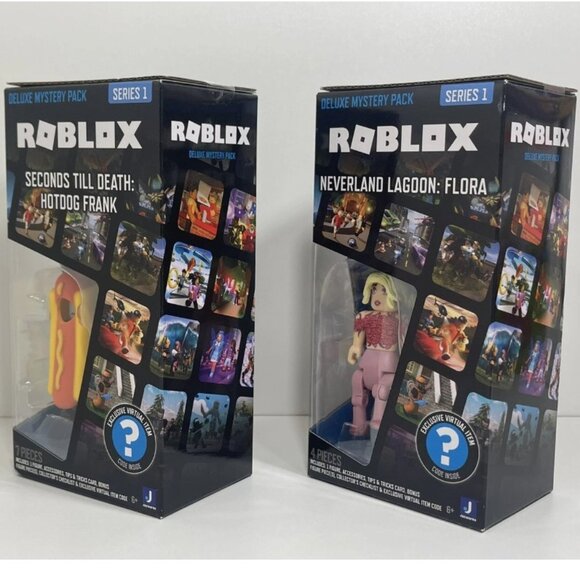 Roblox Deluxe Mystery Pack Hot Dog Frank & Flora Lot of 2 - Picture 3 of 4